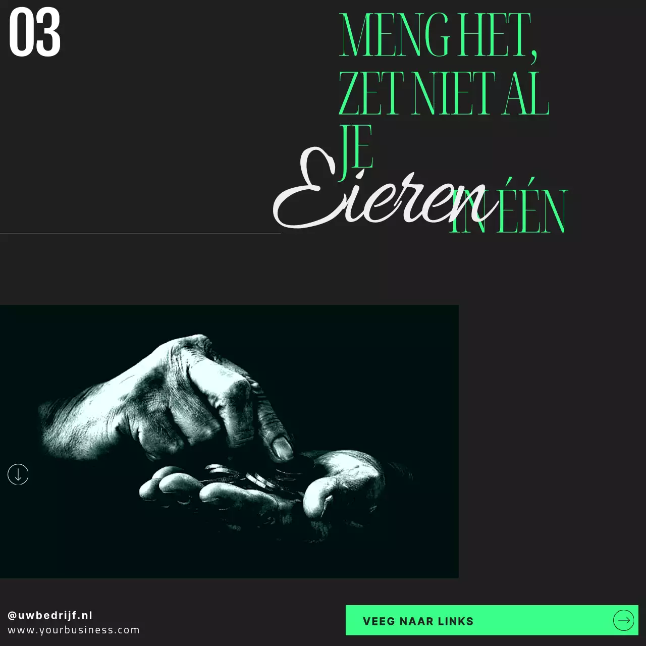 Groen Zwart Modern Eenvoudige Tips voor Beleggen Voor Beginners