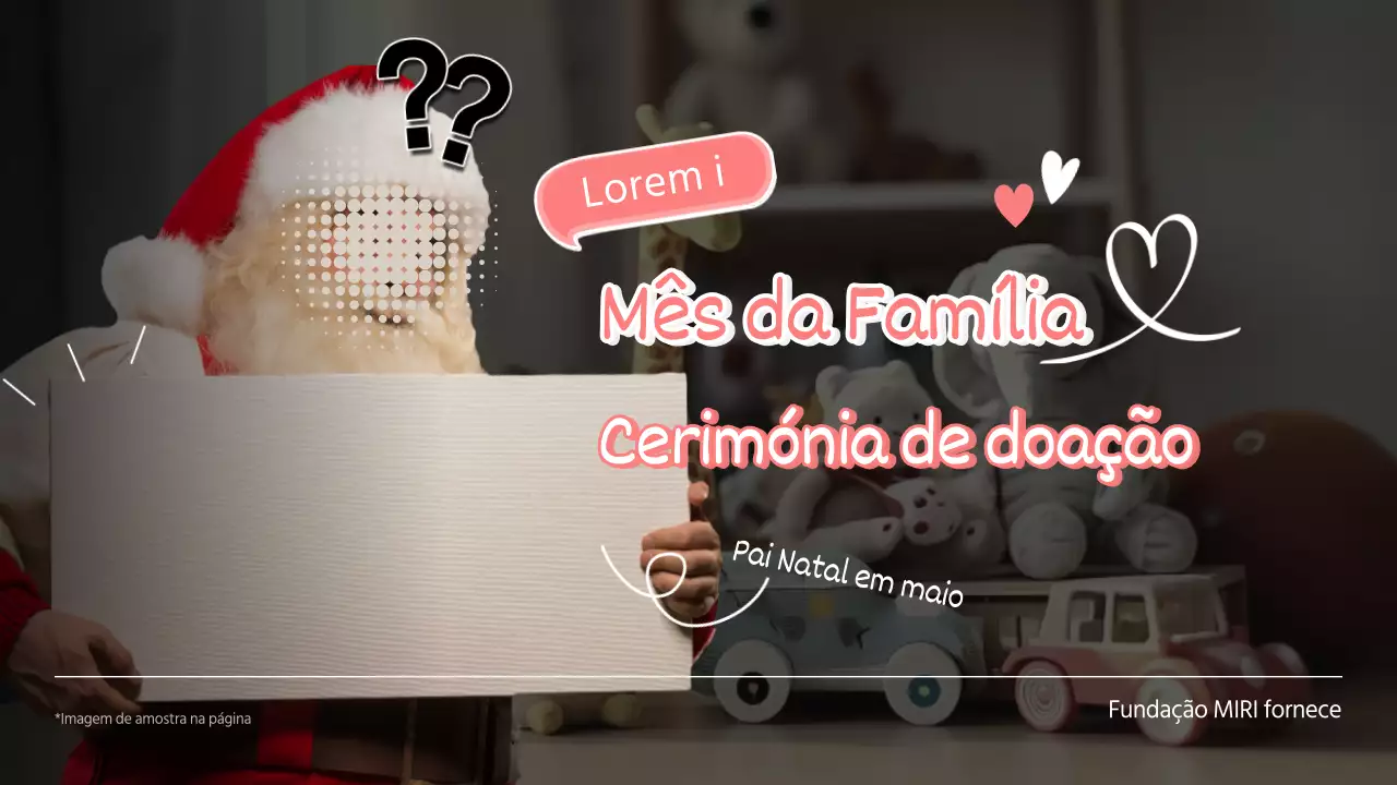 Promova as suas entregas de donativos do Mês da Família cor-de-rosa e branco