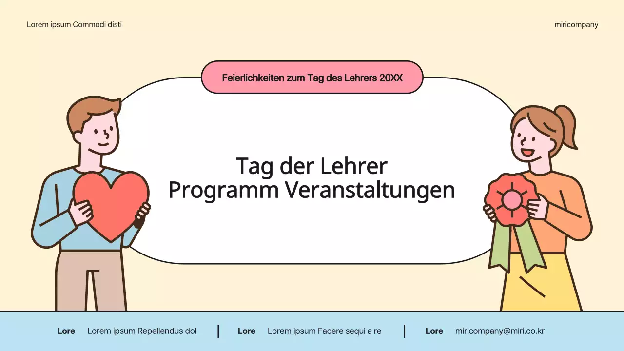 Ivory and Rainbow's Pretty Teachers' Day Programm Veranstaltungsplaner