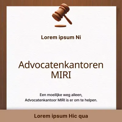 Een schoon advocatenkantoor in bruin en beige