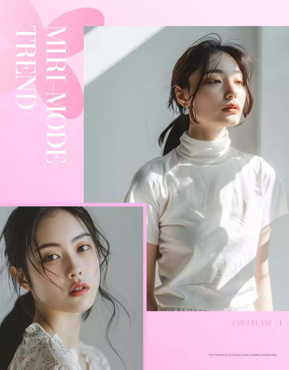 Promoot de trendy roze mode