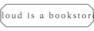 Simple and emotional bookstore with octagonal shape border and serif fonts