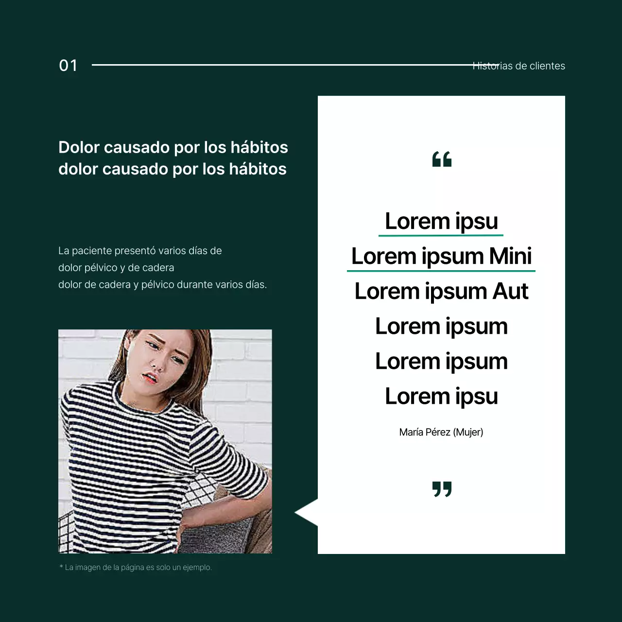 Acerca de la solución de corrección pélvica Simple Green and White