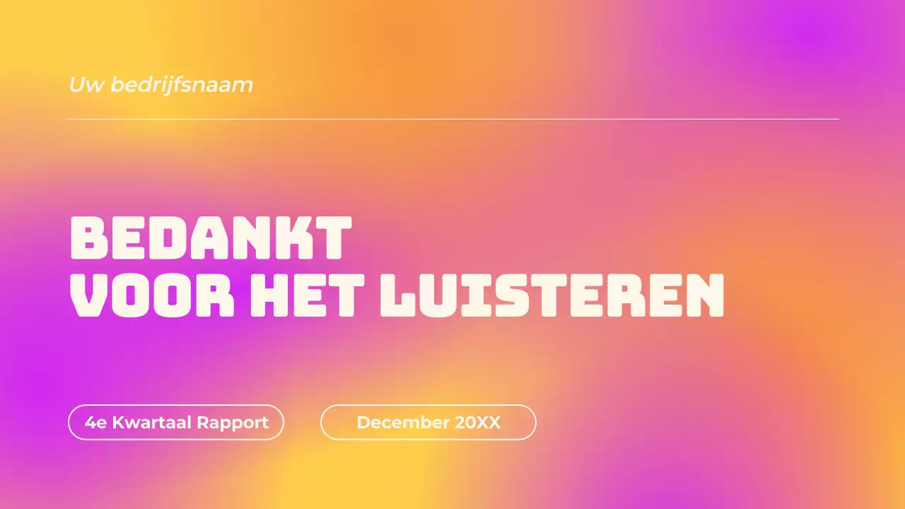 Paars eenvoudig verlooprapport