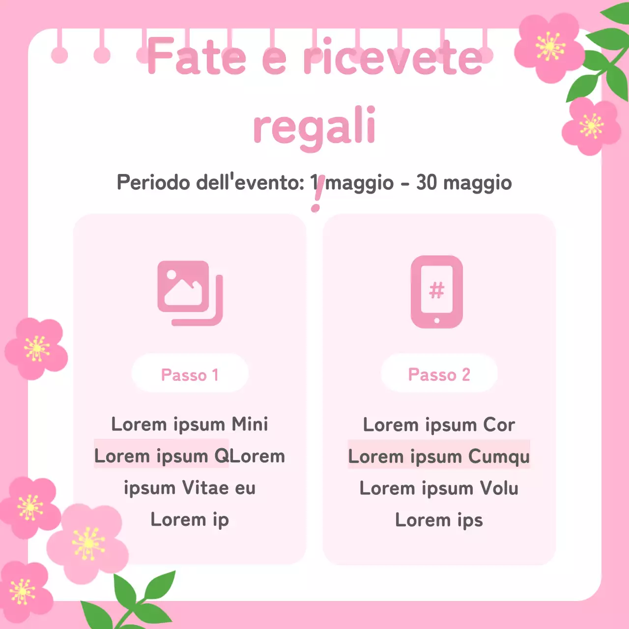 Promuovere un Mese della Famiglia Tropicale in Rosa