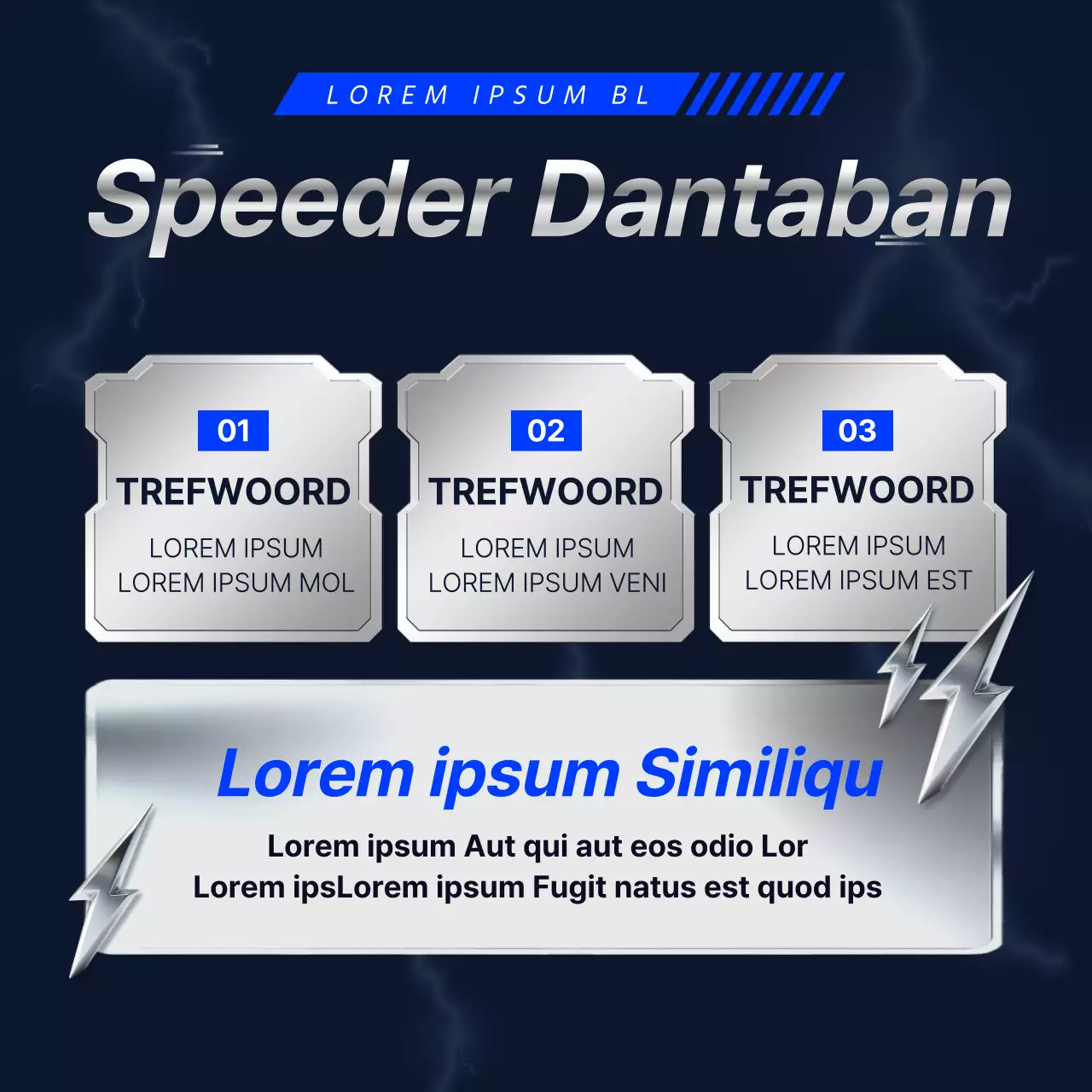 Het promoten van de marineblauwe en zilver geaccentueerde cram school