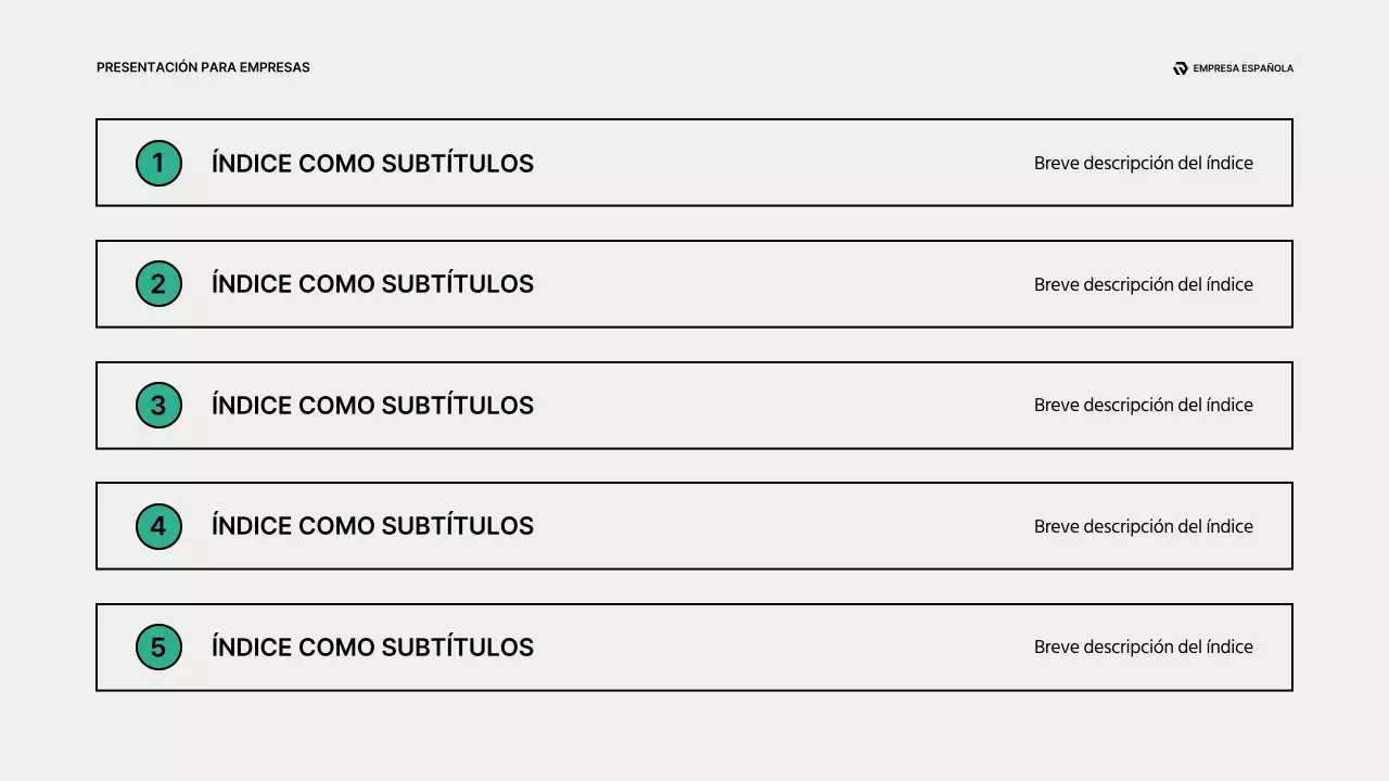 Un moderno informe empresarial en rojo y beige