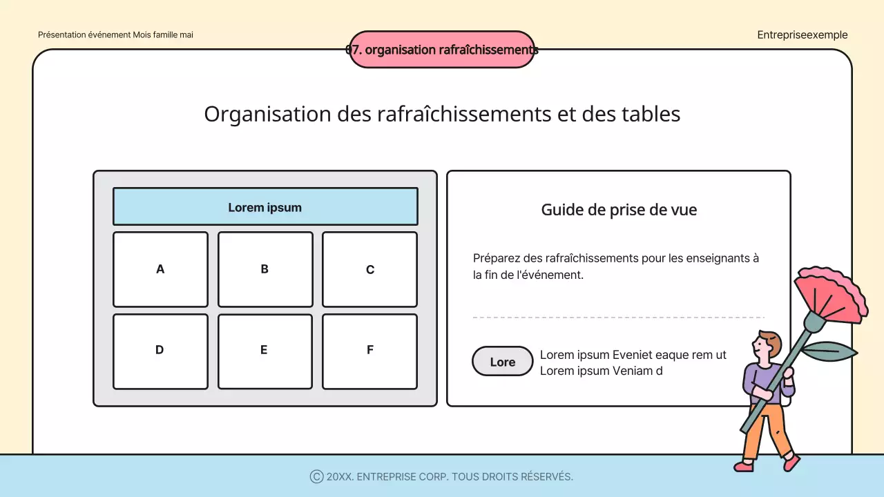 Le programme de la journée des enseignants "Ivory and Rainbow's Pretty" Planificateur d'événements