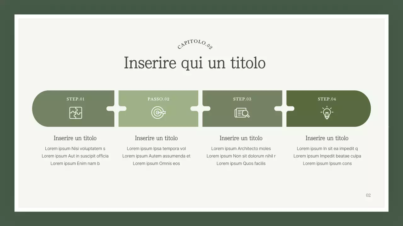 Un brief di marketing semplice, verde e di marca