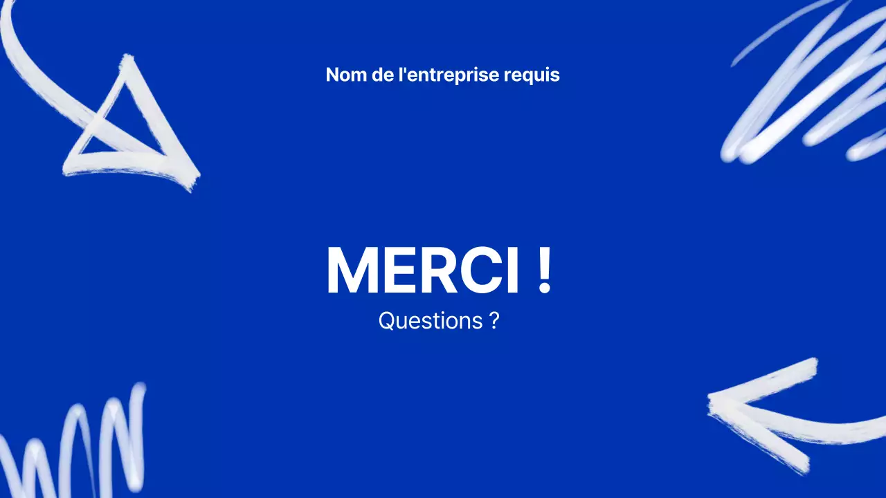 Blue Modern Marker Présentation de la société