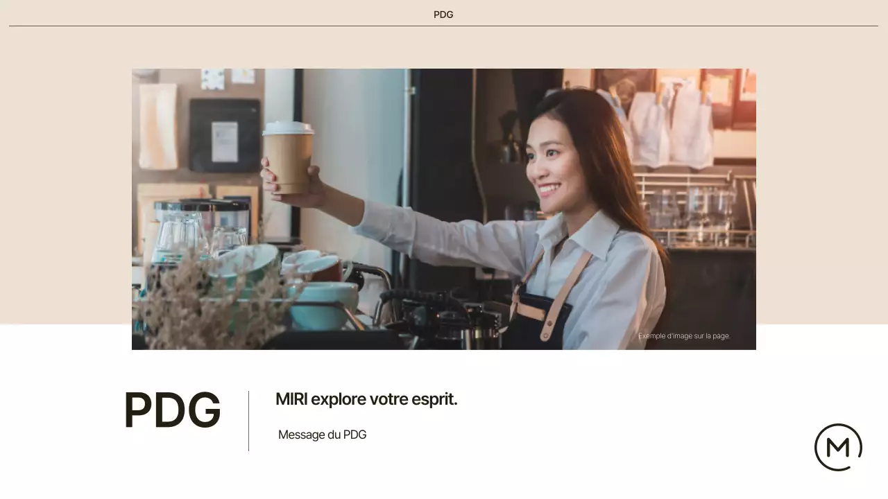 Un café simple en beige et blanc Expliqué