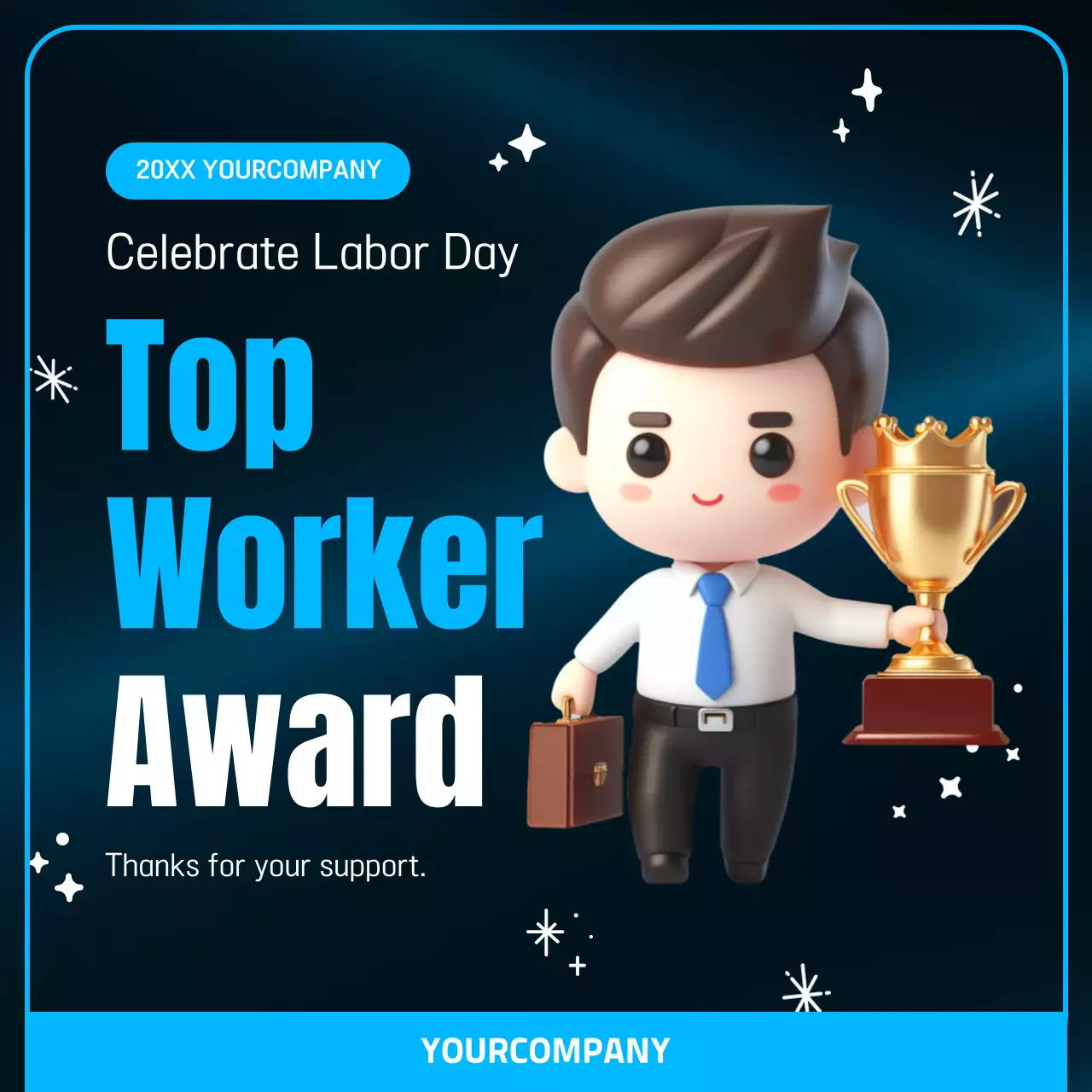 블루 모던 어워드 발표 소셜 미디어 게시물