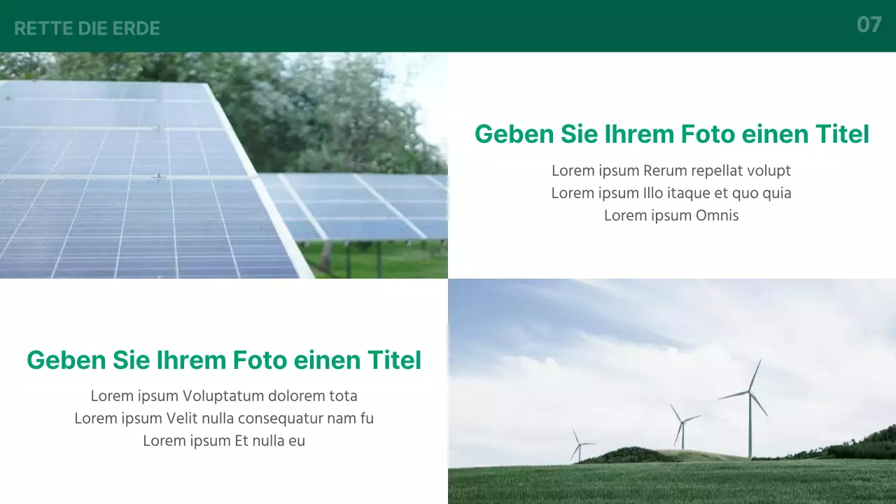 Eine grundlegende grün-weiße Einführung in die grüne Energiebranche