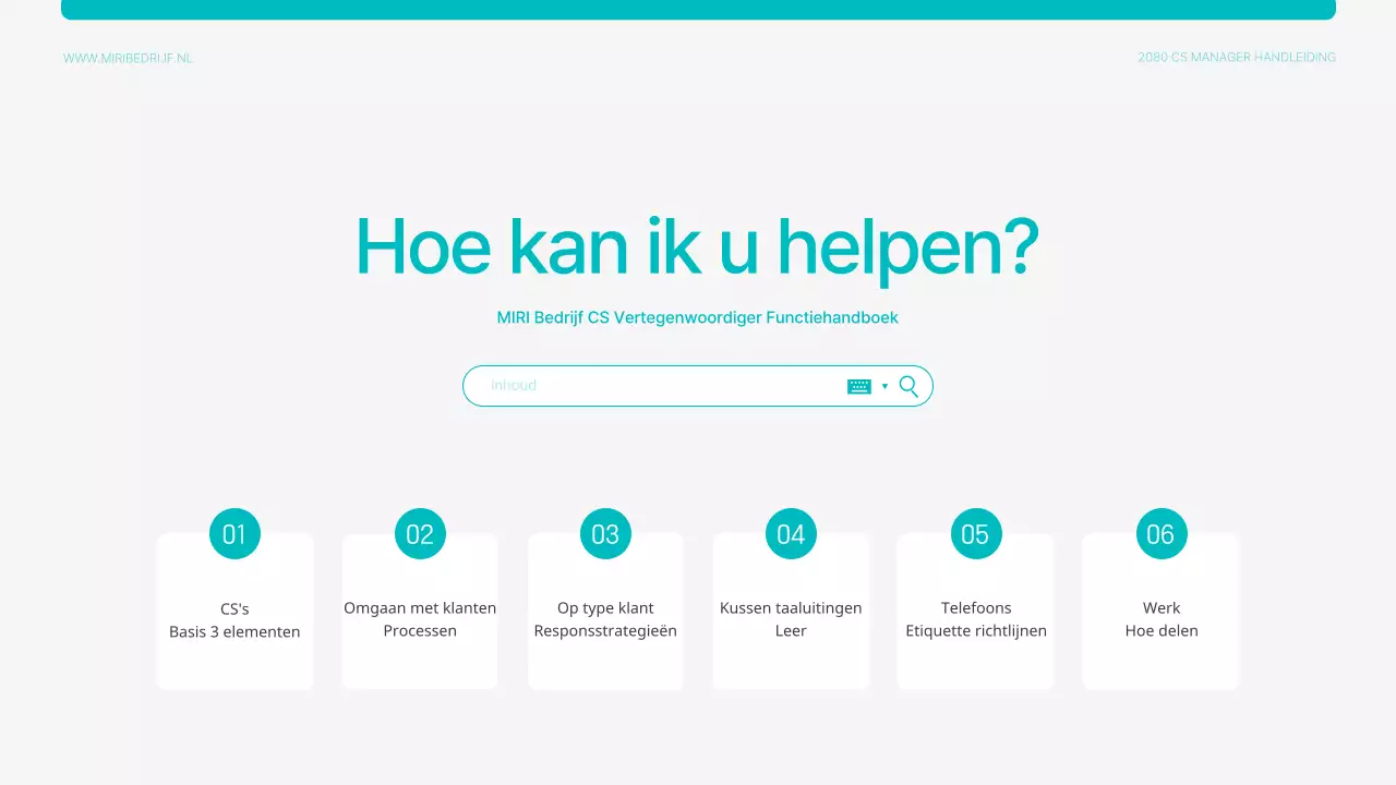 Een muntachtig, knuffelbaar trainingsmiddel voor CS-vertegenwoordigers