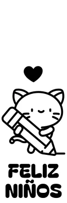 Enseñar a los niños con simpáticas ilustraciones de gatos