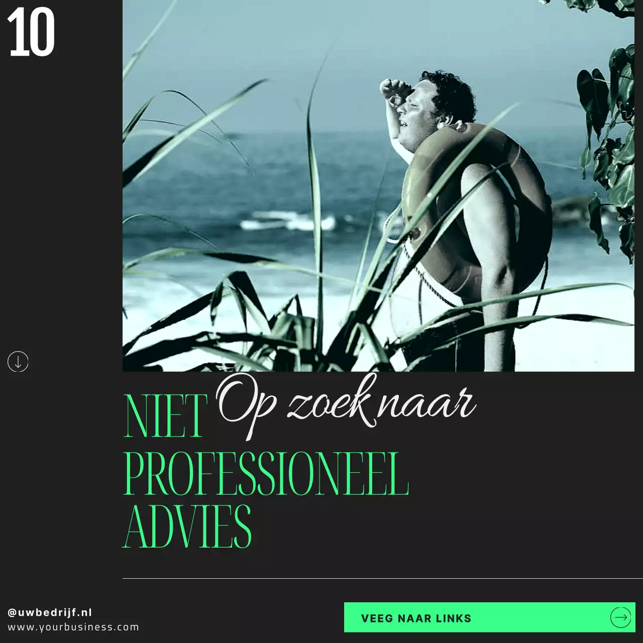 Groen Zwart Modern Eenvoudige Tips voor Beleggen Voor Beginners