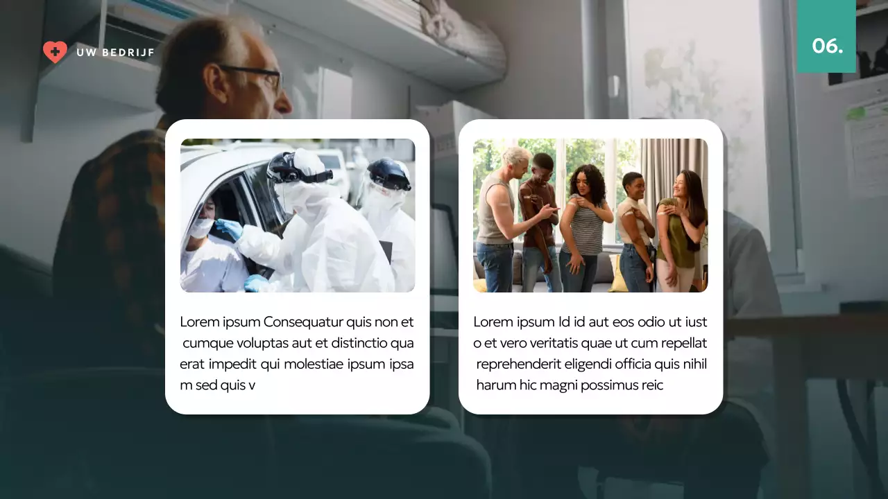 Groen en Ivoor Modern Wereldgezondheidsdagrapport