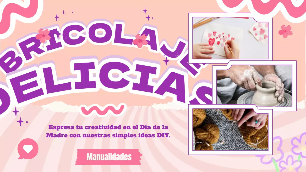 Día de la Madre moderno rosa Ideas DIY Publicidad