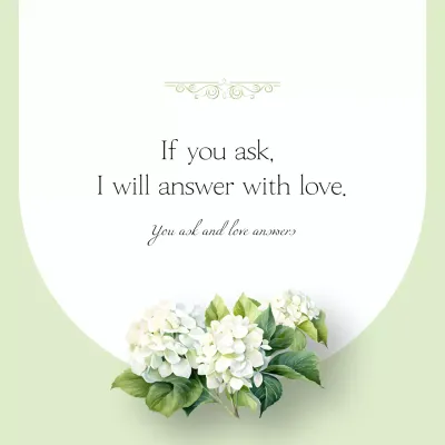 Green Elegant Love Invitation Social Media Post