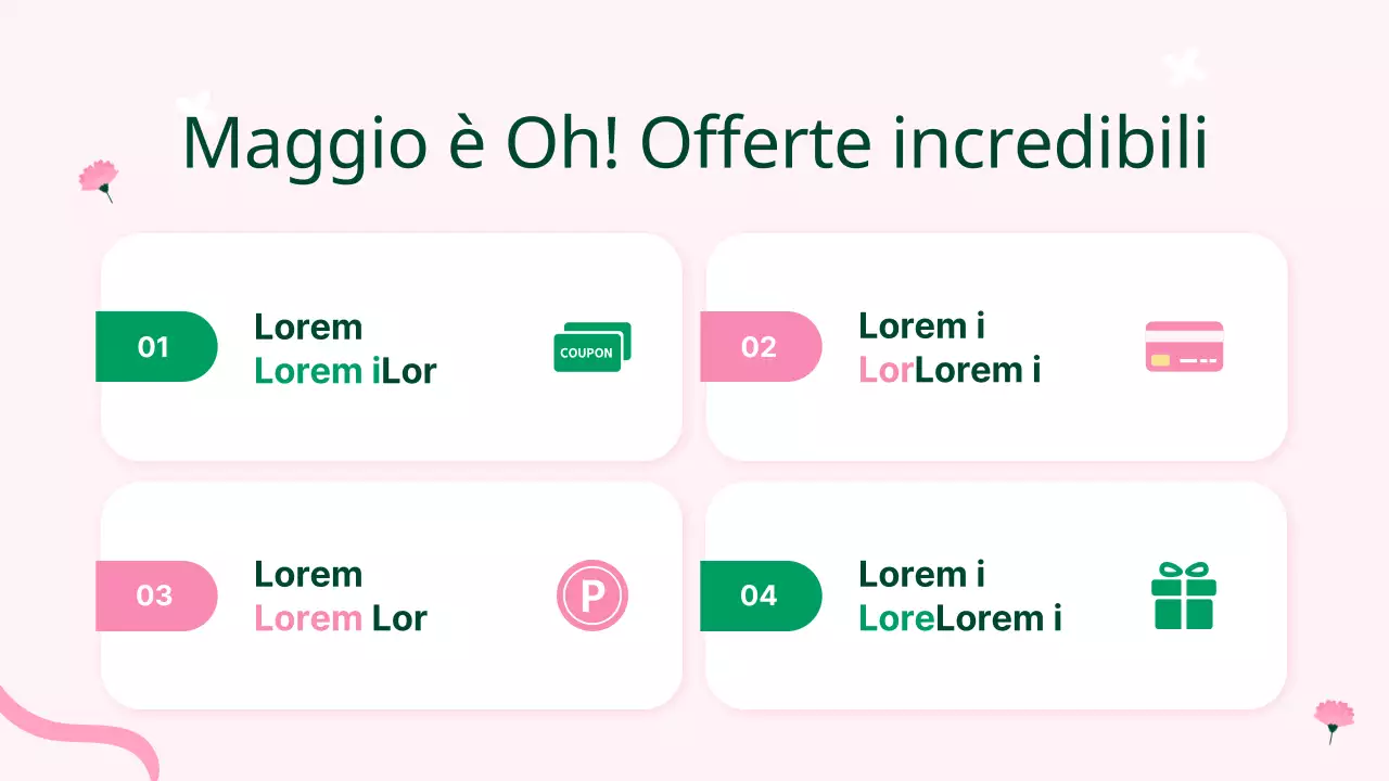 Rosa Casa Mese Regalo Promozione Planner