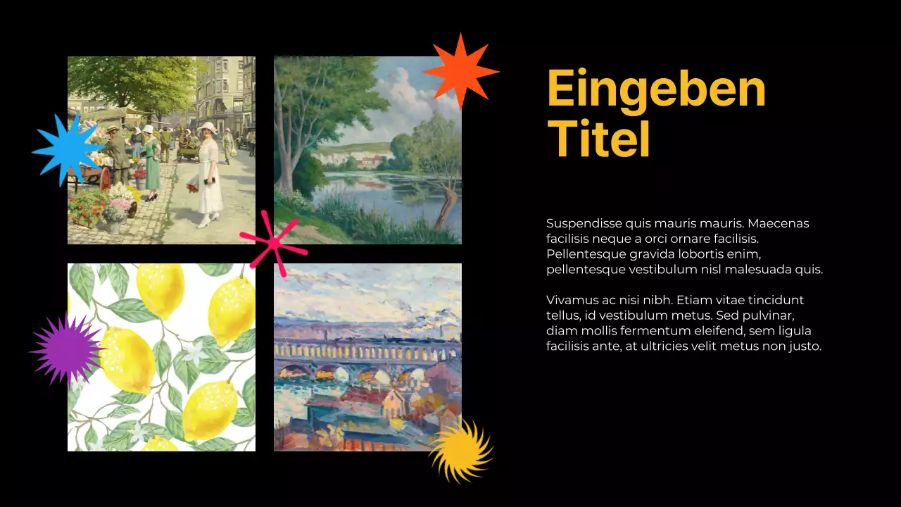 Neon Modern Flashy Shapes Portfolio