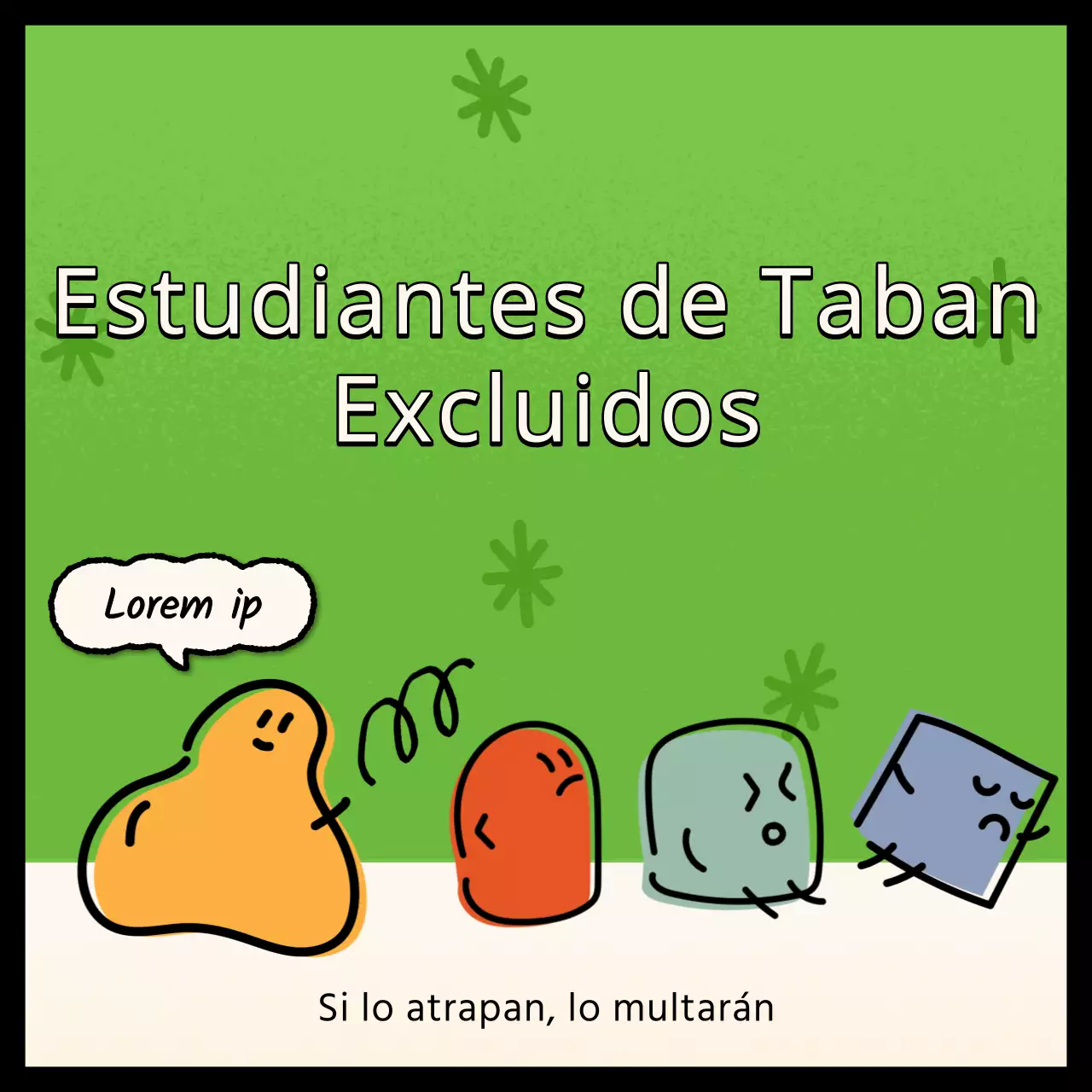 Notificaciones de sanción resaltadas en amarillo y verde