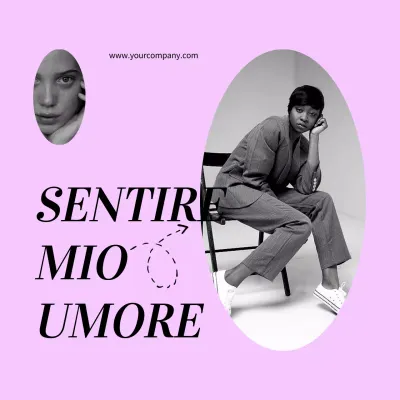 Pittura di prodotto minimale viola