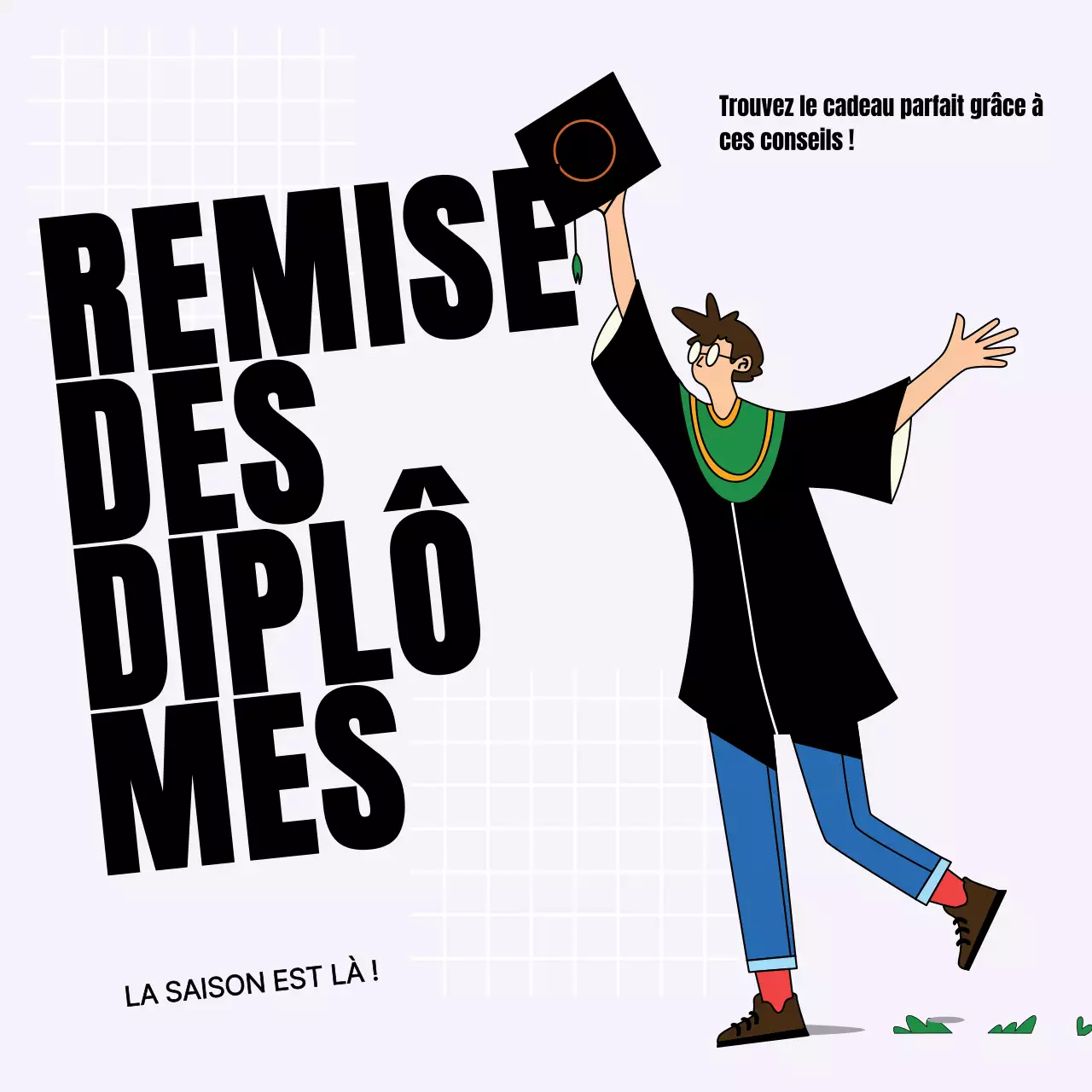 Lilas Noir Moderne Trouver le cadeau de fin d'études idéal Conseils Promotion