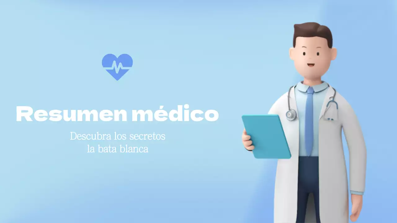 Vídeo azul de conocimientos médicos mínimos