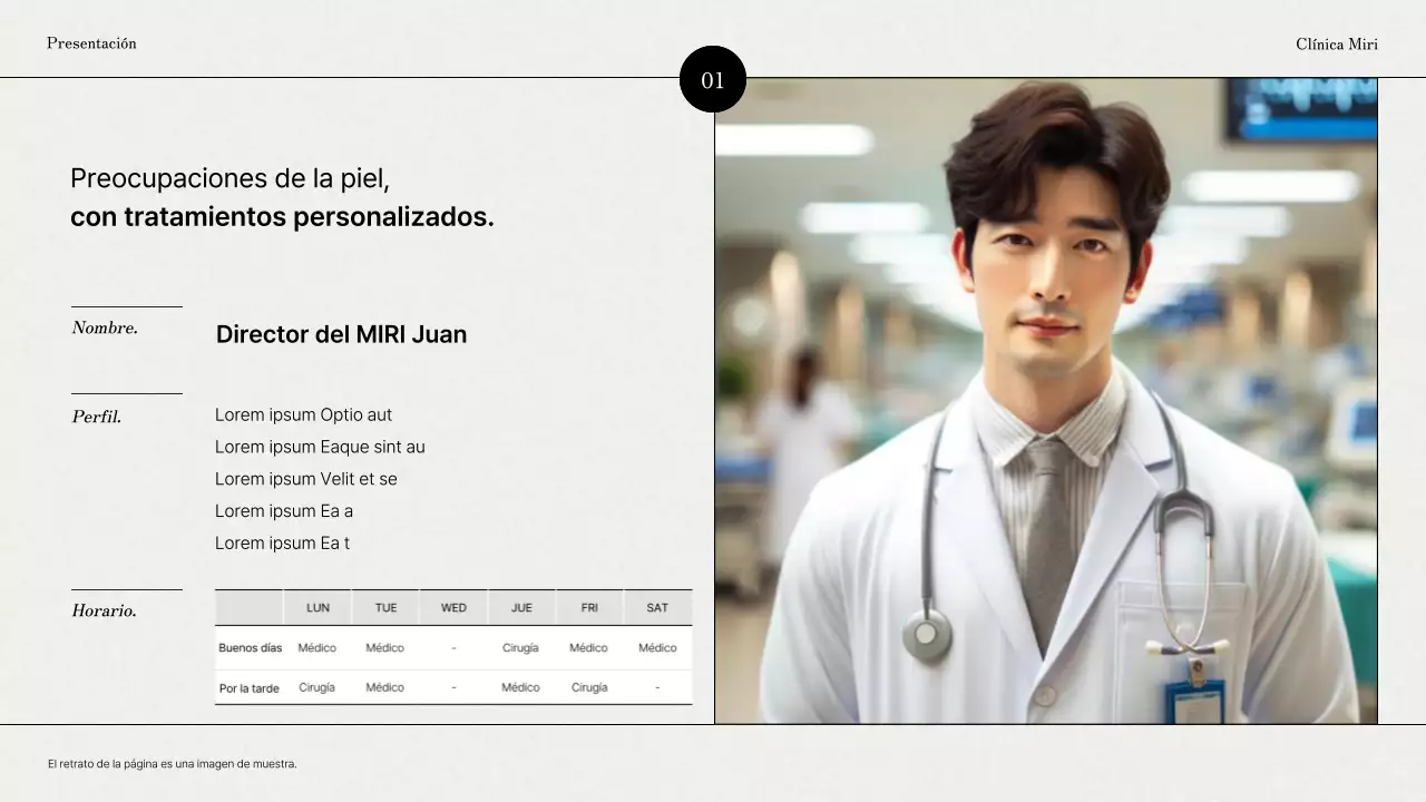 Promover una marca de dermatología gris y moderna
