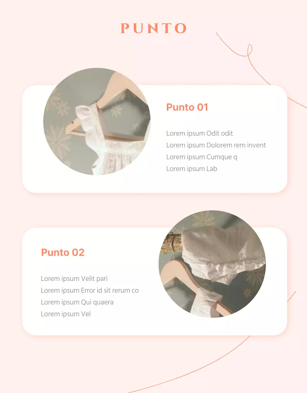 Introduzione di un nuovo pigiama minimalista rosa e bianco