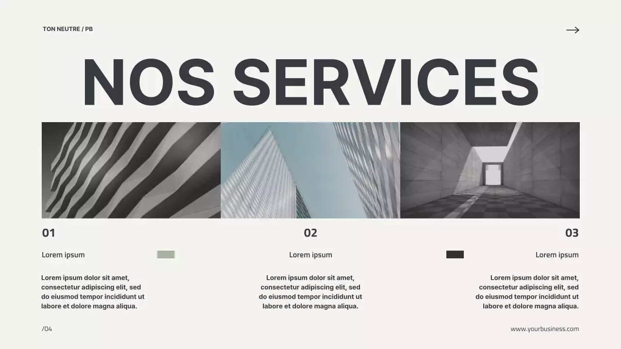 Beige Minimal Modern Profile Business Introduction de l'entreprise