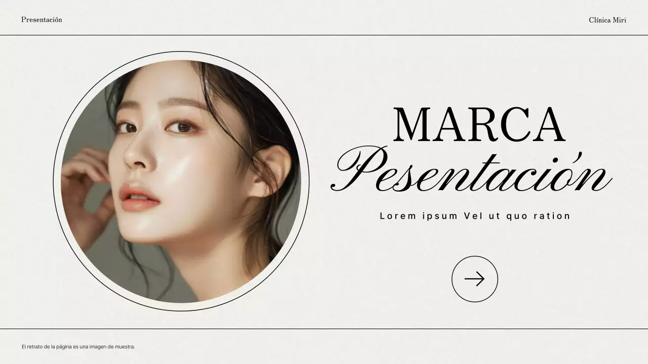 Promover una marca de dermatología gris y moderna