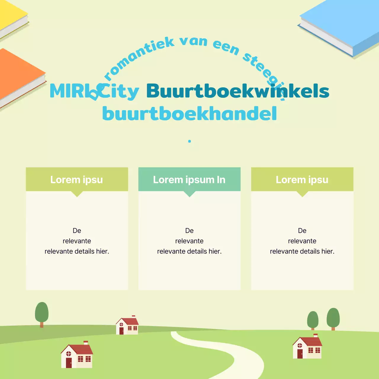 Een rondleiding door deze gele en groene boekwinkel