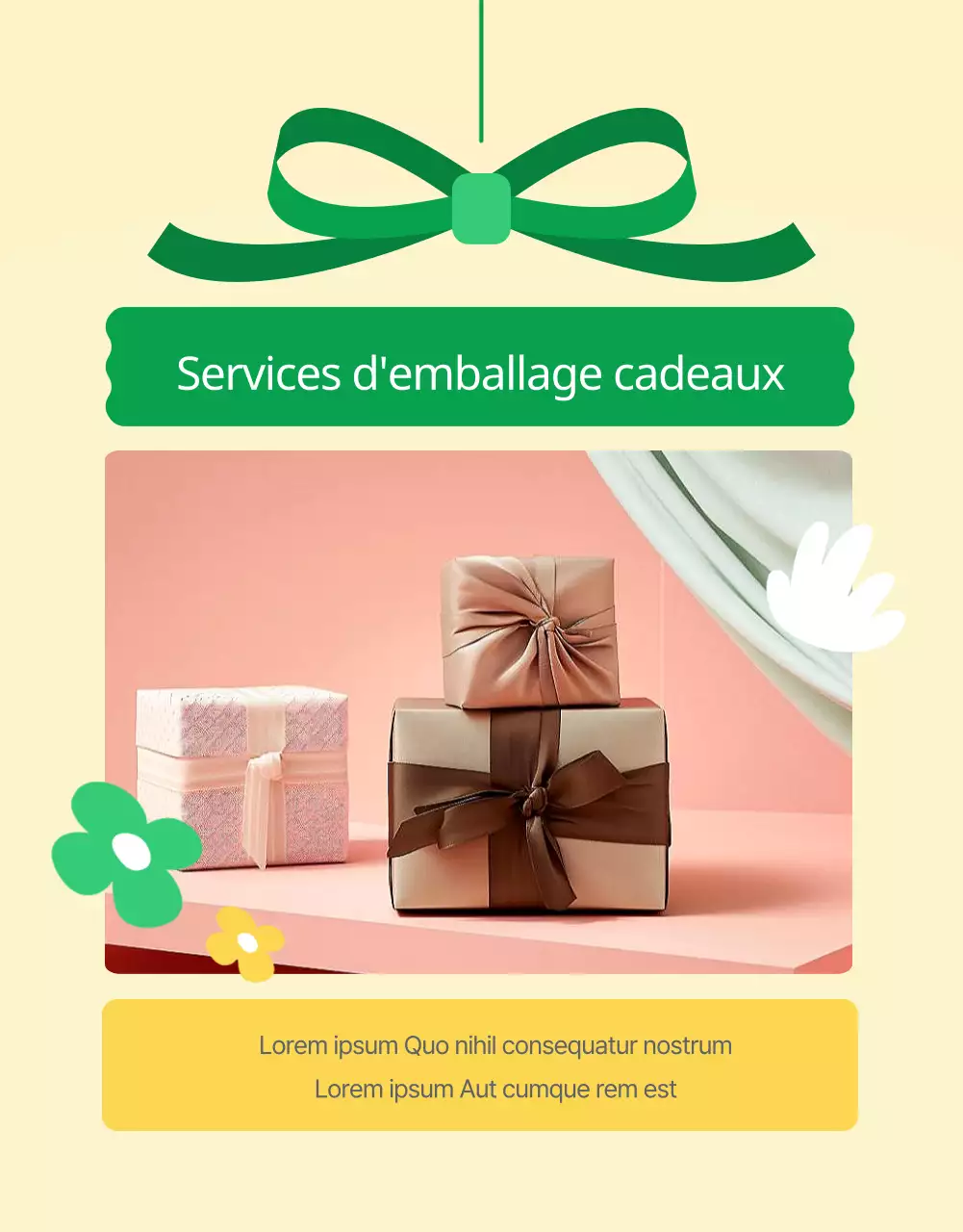 Promouvoir les produits du mois de la famille verte et jaune