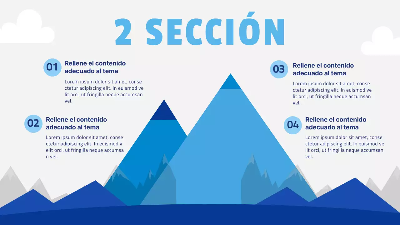 Azul y blanco simple negrita casual propuesta