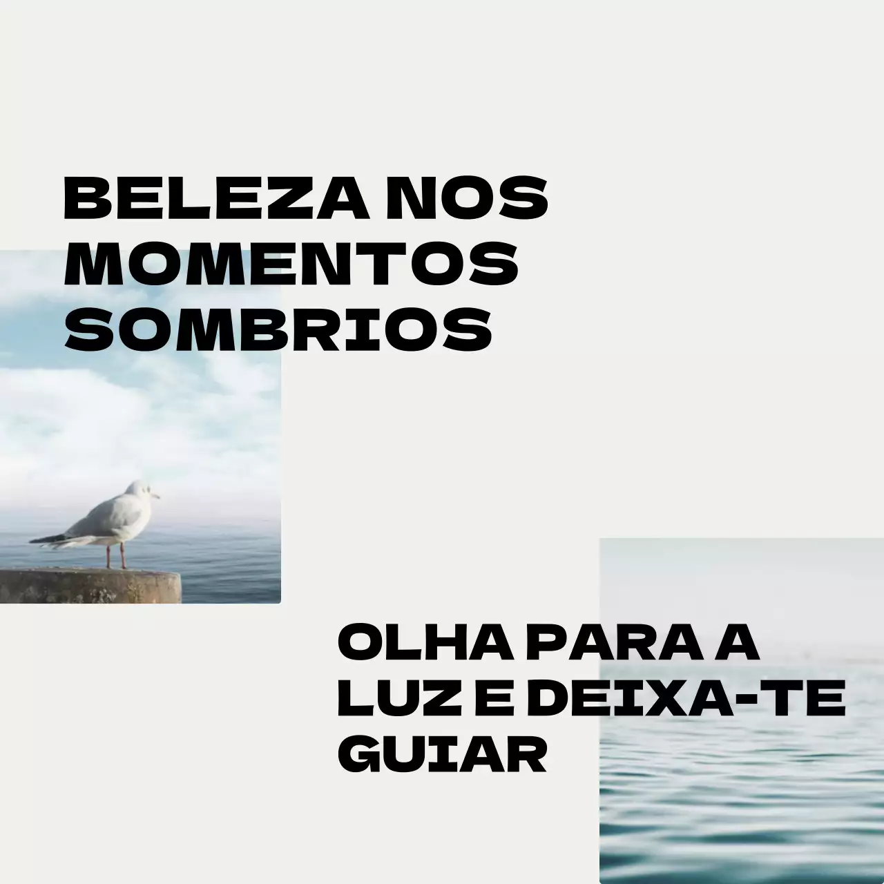 Promoção de citações sociais modernas em cinzento e preto