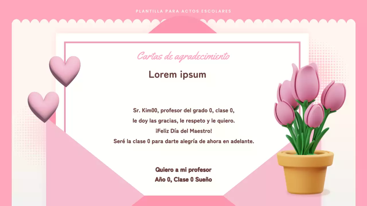 Adorable presentación de Red para el Día del Maestro