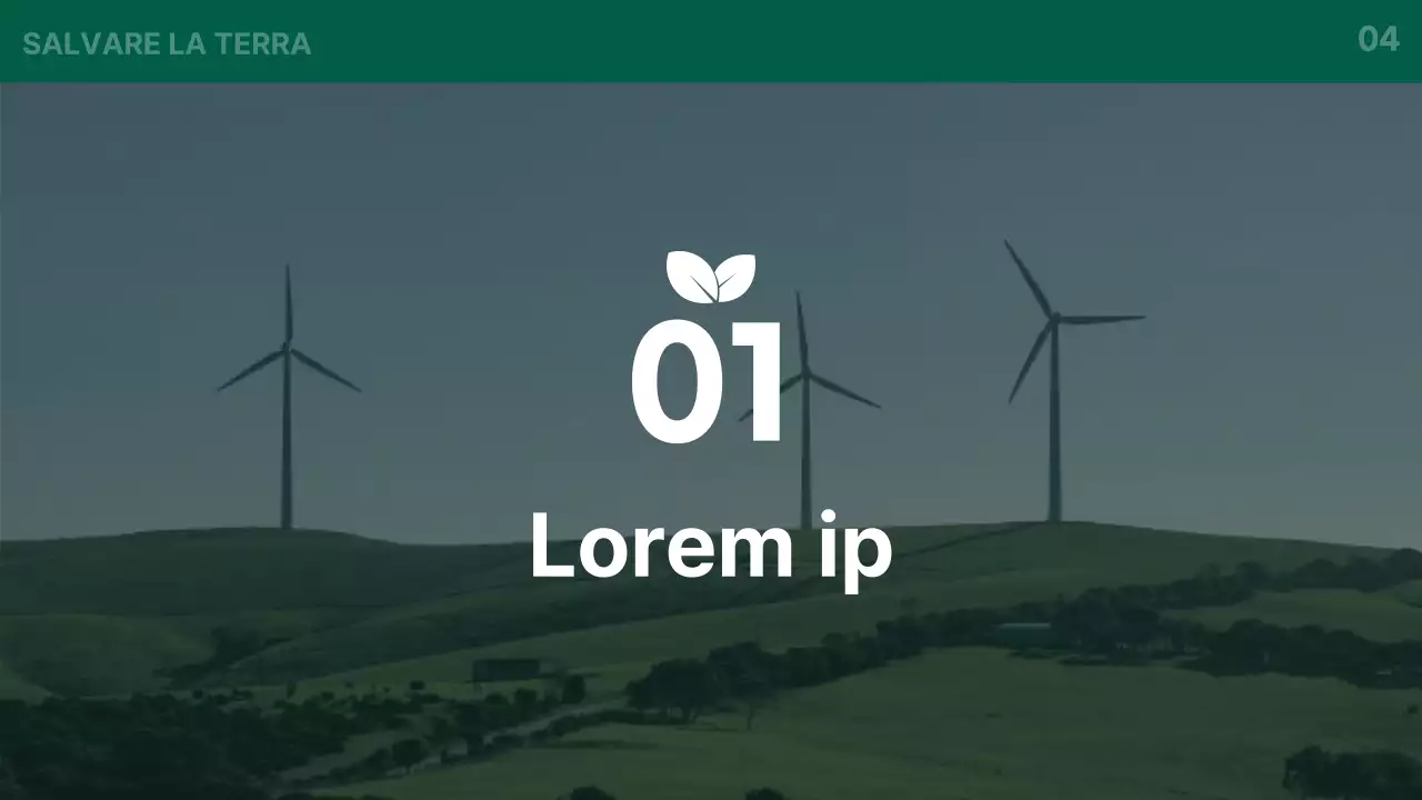 Un'introduzione di base verde e bianca al business dell'energia verde