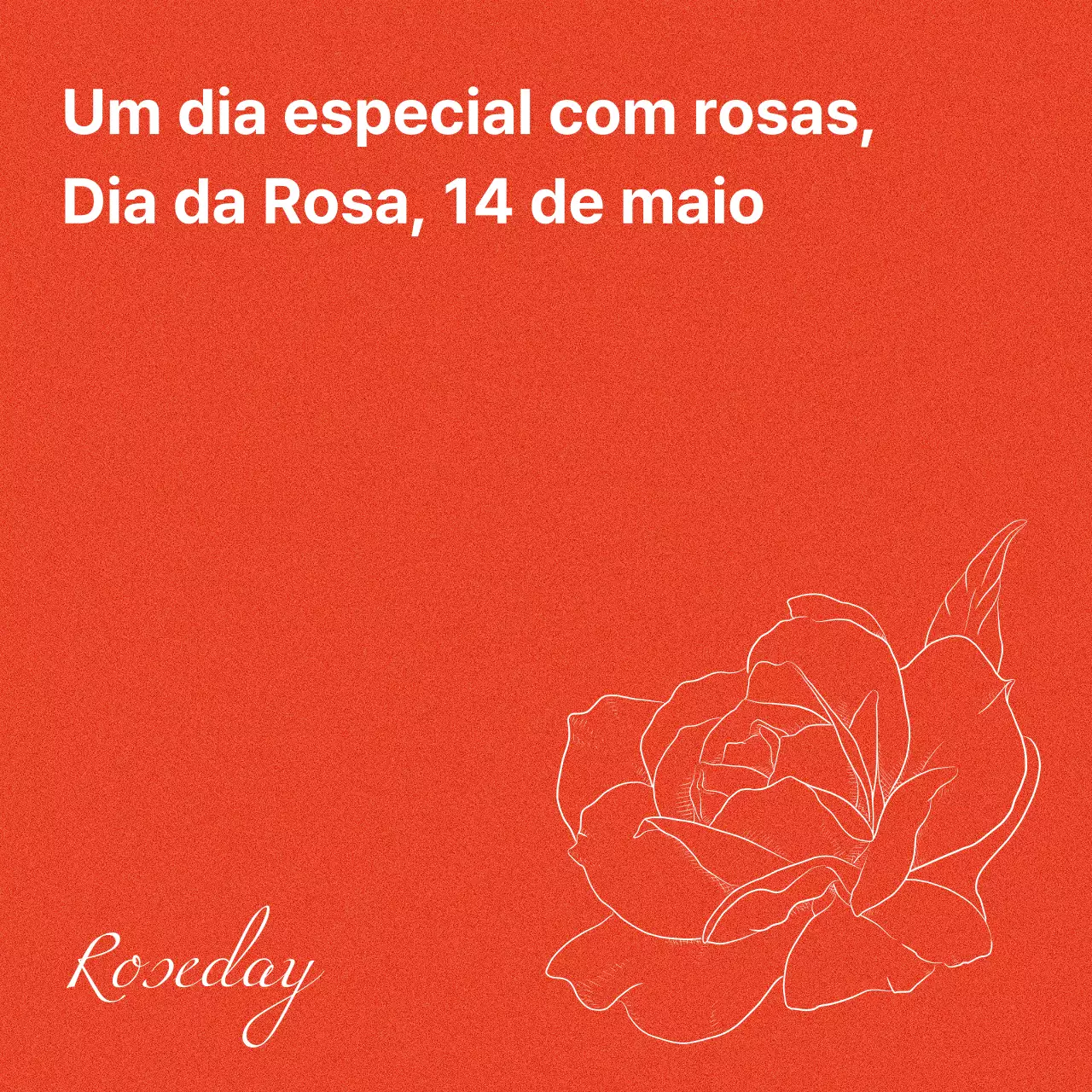 Promover o Dia das Rosas com rosas simples em vermelho