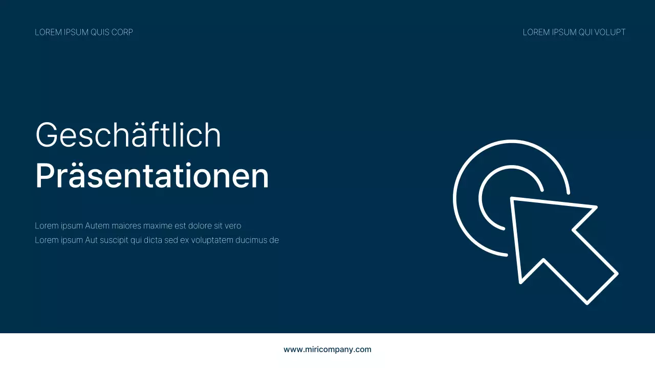 Ein einfacher Geschäftsbriefkopf in Marineblau und Hellblau für Ihr Unternehmen