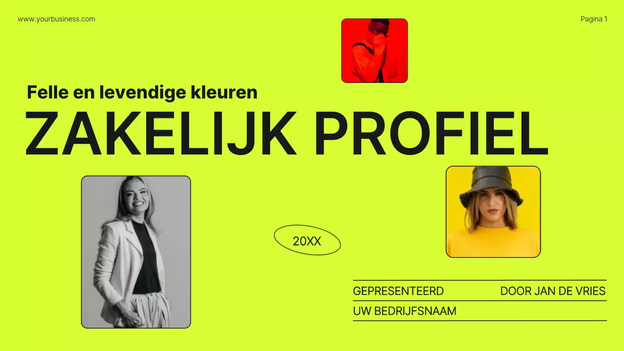 Lime Orange Bold Bedrijfsprofiel Introductie
