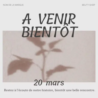 Promouvoir un flux de médias sociaux tendance en beige et gris