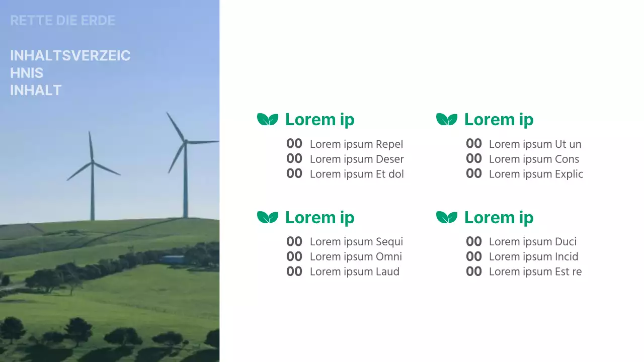Eine grundlegende grün-weiße Einführung in die grüne Energiebranche