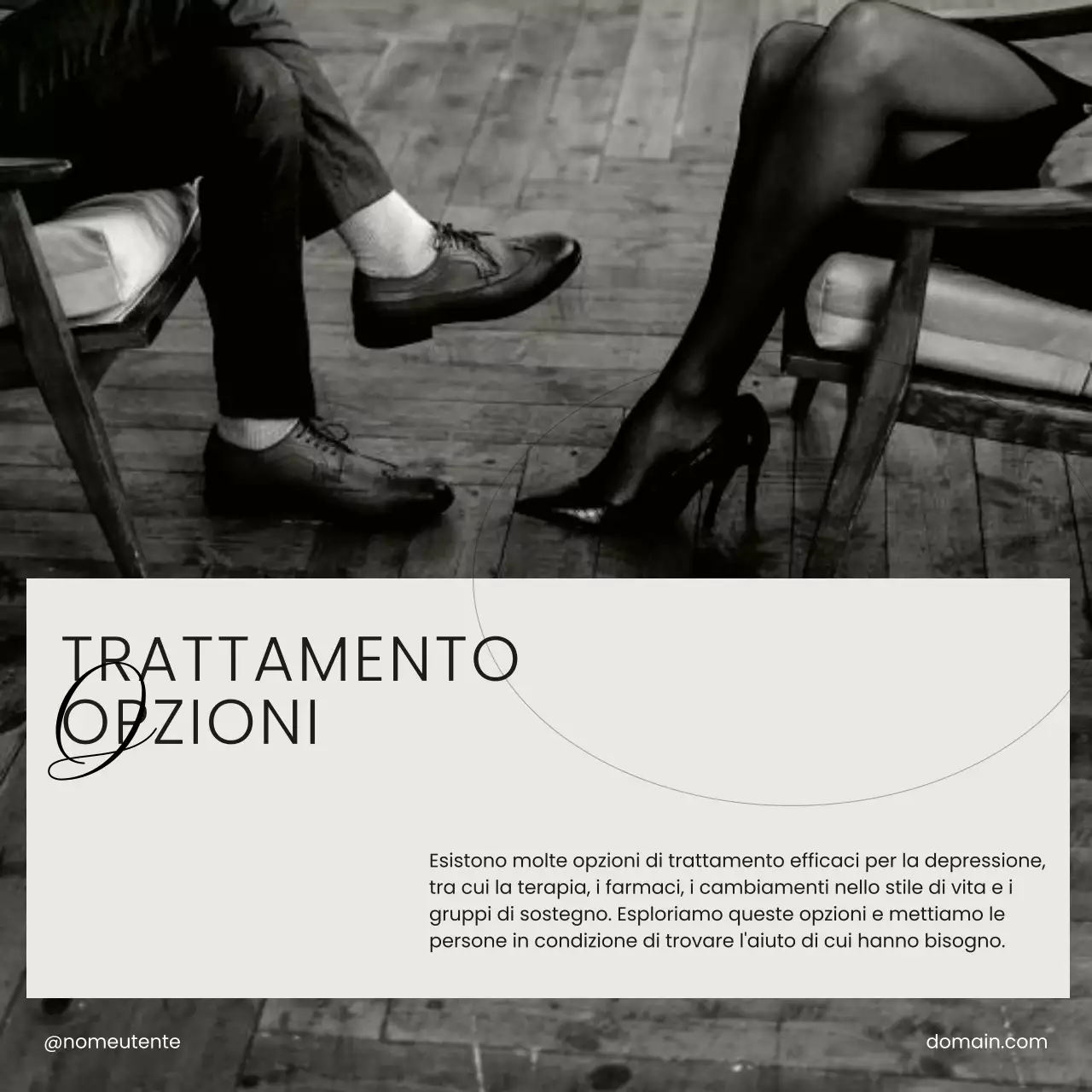 Campagna di auto-amore per la cura della salute mentale in bianco e nero beige