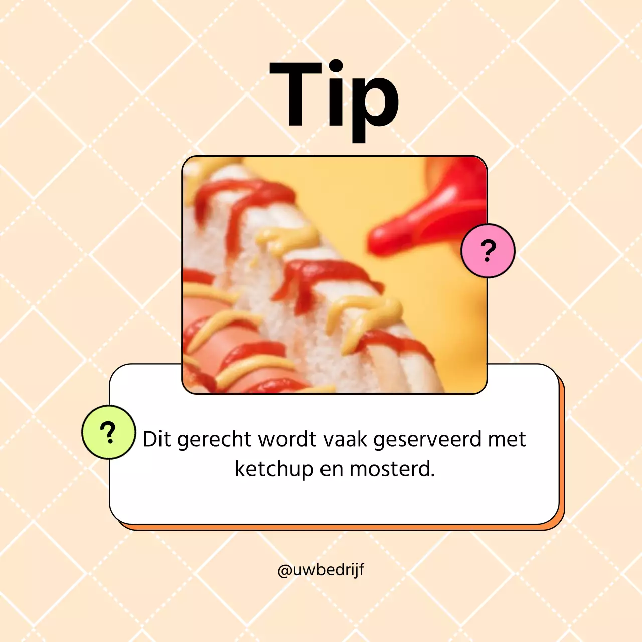 Roze en Beige Minimal Raad het Voedsel Promotie