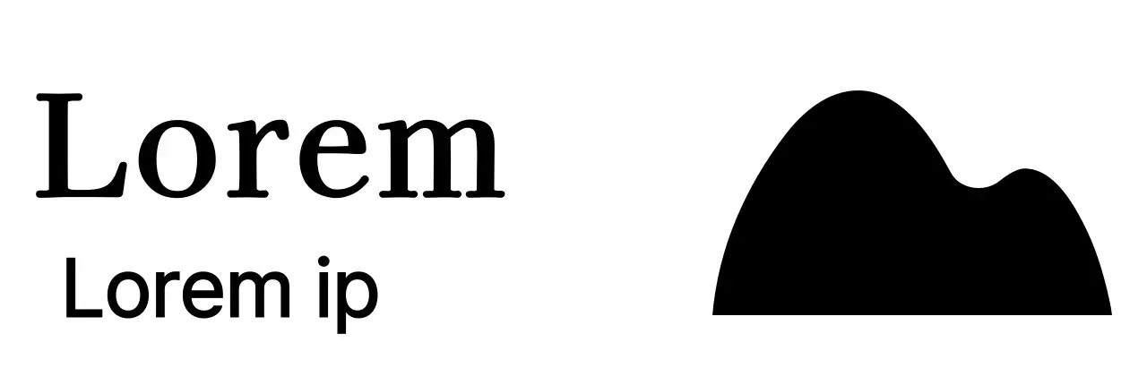 Icône de l'illustration du haut et dessin à deux lignes