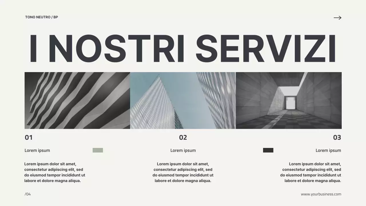 Beige Minimal Modern Profile Introduzione aziendale