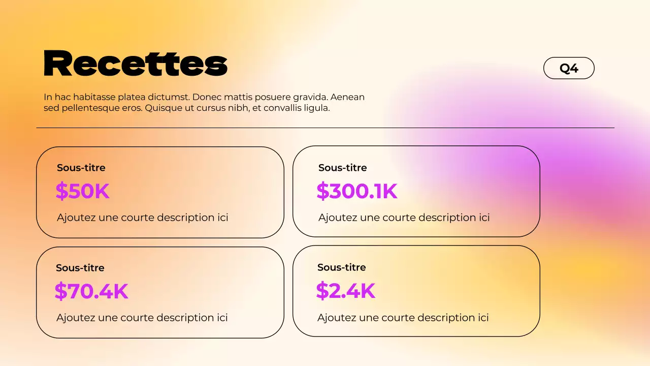 Rapport de dégradé simple violet