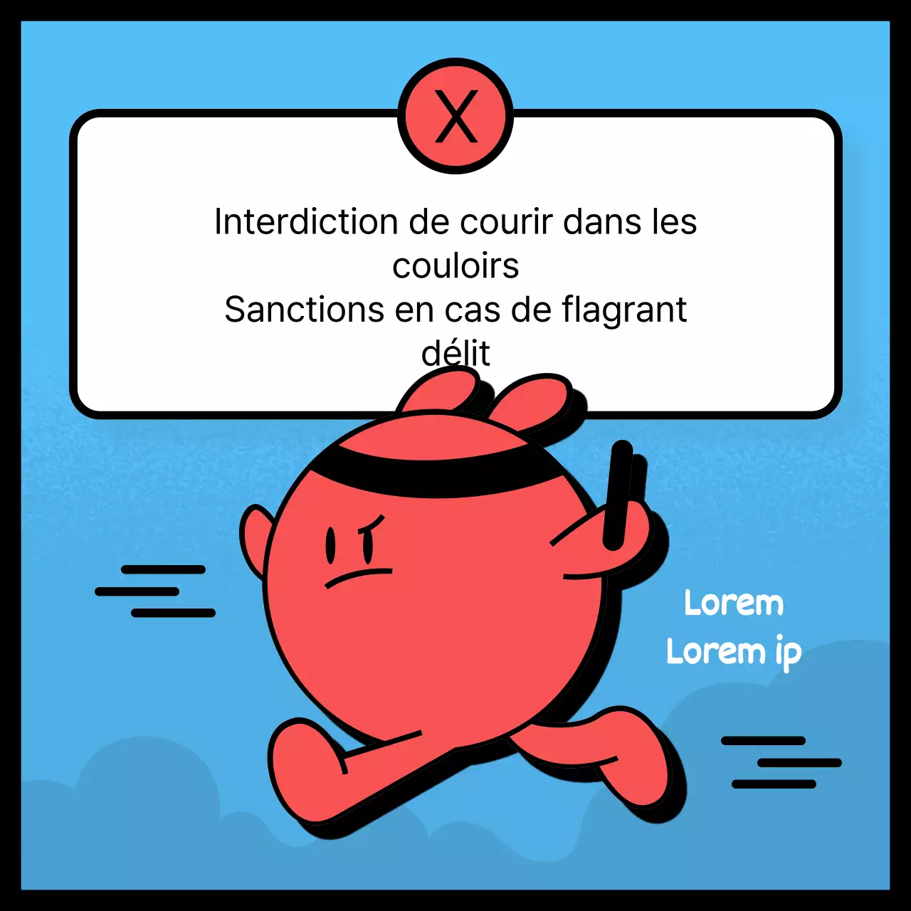 Avis de contravention surlignés en rouge et bleu clair